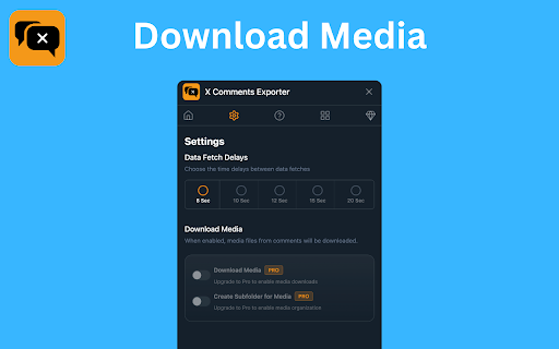 X Comments Exporter - Export Twitter Comments screenshot