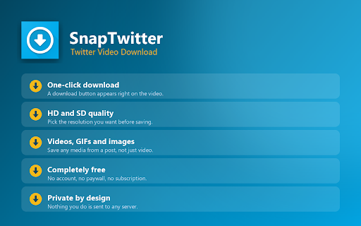 SnapTwitter: Twitter Video Download screenshot