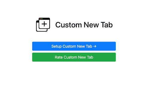 Custom New Tab screenshot
