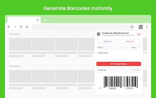 Free Barcode, QR Code Generator screenshot