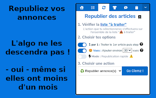 Clemz - automate your closet screenshot
