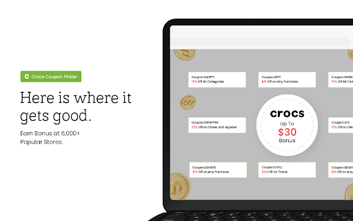 Crocs Coupon Saver - Latest Coupons & Best Deals screenshot