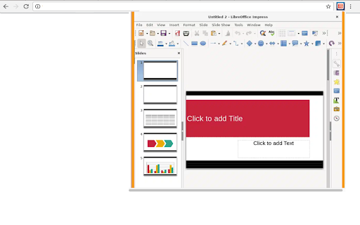 LibreOffice Impress online screenshot