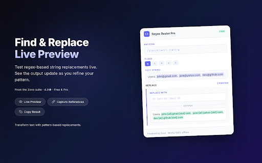 Regex Tester Pro - Test and Explain Regular Expressions screenshot