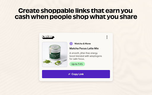 Later Creator: Earn via Social screenshot