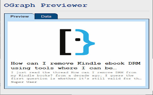OGraph Previewer screenshot