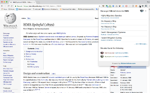 Abbreviations.com screenshot