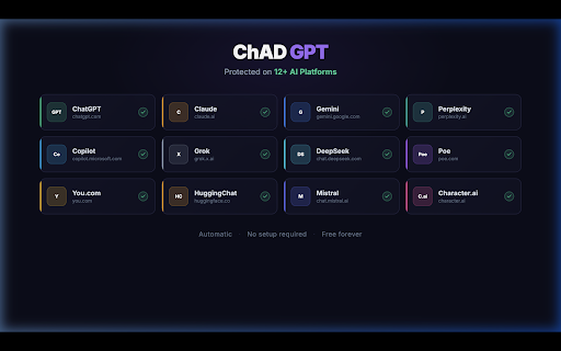ChAD GPT – Your AI Adblocker screenshot