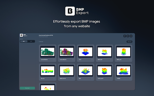 BMP Export screenshot