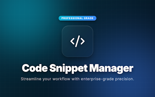 Code Snippet Manager Pro screenshot
