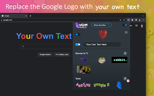 Sweezy Custom Doodle for Google™ screenshot