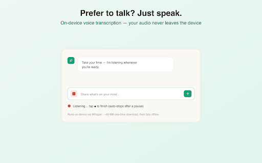Unwind — a quiet space to think screenshot