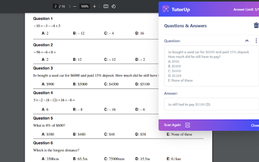 TutorUp - AI Homework & Exam Helper screenshot