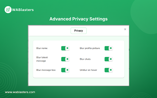 WABlasters | Secure WhatsApp Bulk Sender & AI Reply screenshot
