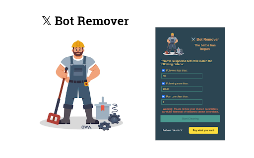 X Bot Remover screenshot