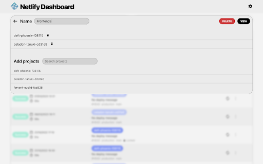 Netlify CI Dashboard screenshot