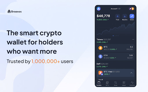 Braavos: Bitcoin & Starknet Wallet screenshot