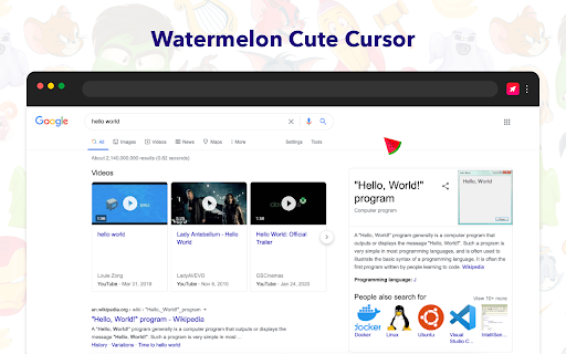 Cute Cursors - Custom Cursor for Chrome™ screenshot