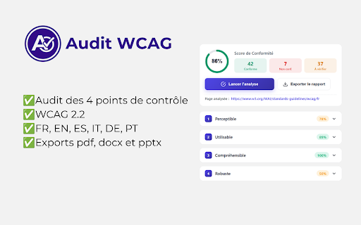 Audit WCAG 2.2 screenshot