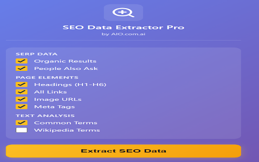 SEO Data Extractor Pro by AIO.com.ai screenshot