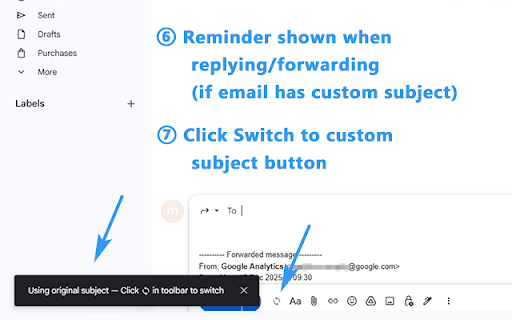 Change Subject Line for Gmail screenshot