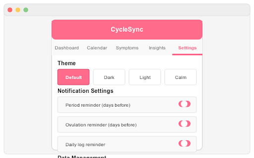 CycleSync screenshot