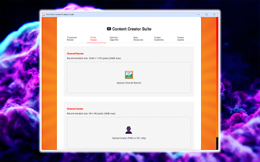 YouTube Content Creator Suite screenshot