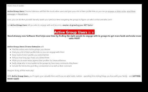 Active Group Users screenshot