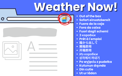 Weather Now! Real time weather report and 3-day forecast screenshot