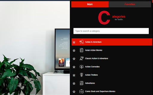 Netflix Hidden Categories screenshot