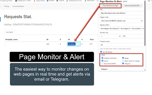 Page Monitor & Alert screenshot