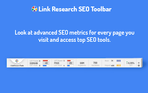 Link Research SEO Toolbar screenshot