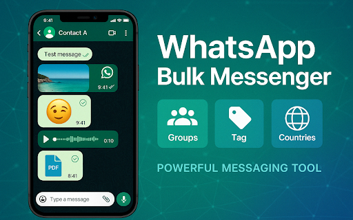 WhatsApp™ Bulk Message Sender - ExtBoost screenshot