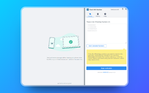 WA Number Checker - wabulk.net screenshot