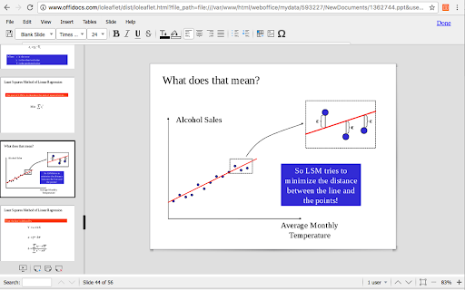 PPT slides editor screenshot