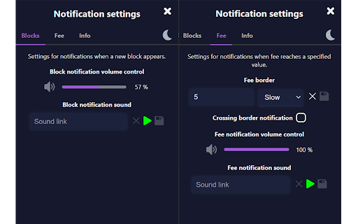 Bitcoin blocks tracker screenshot