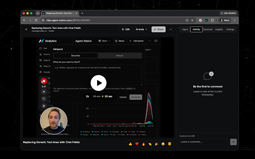 Agent-Native Clips screenshot