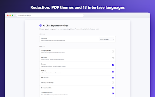 AI Chat Exporter: Save ChatGPT, Claude, Gemini & more as PDF, Word & more screenshot