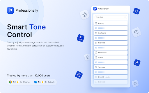 Professionally AI Email Writer screenshot