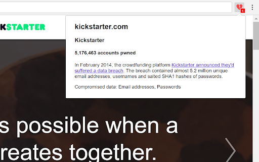 Breached screenshot