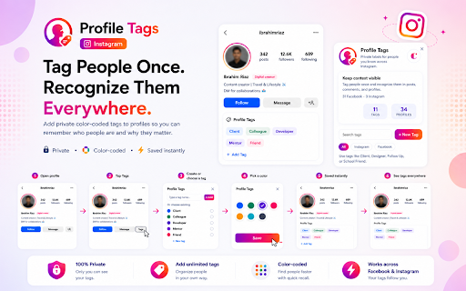Profile Tags - Facebook & Instagram screenshot