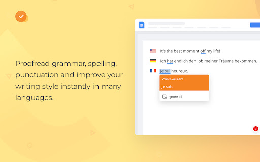 WProofreader: AI grammar check & rewrite tool screenshot
