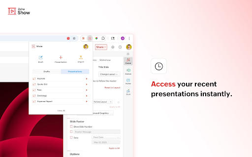 Zoho Show screenshot