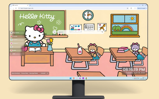 Hello Kitty Classroom Live Wallpaper screenshot