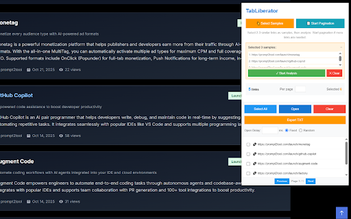 TabLiberator screenshot
