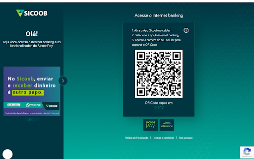Sicoob Internet Banking screenshot