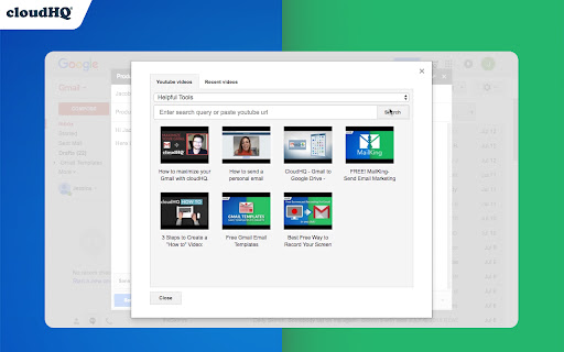 Embed Videos for Gmail™ by cloudHQ screenshot
