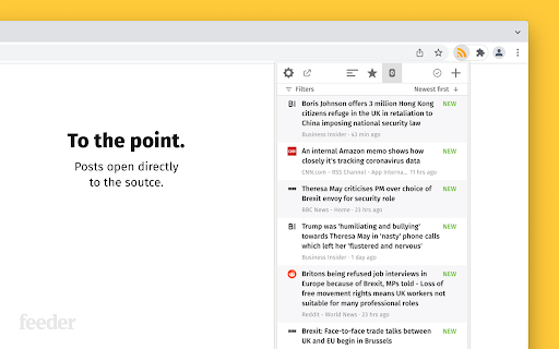RSS Feed Reader screenshot