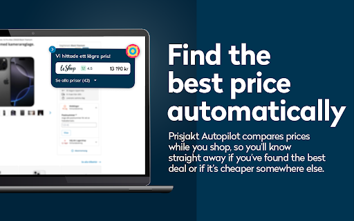 Prisjakt Autopilot screenshot