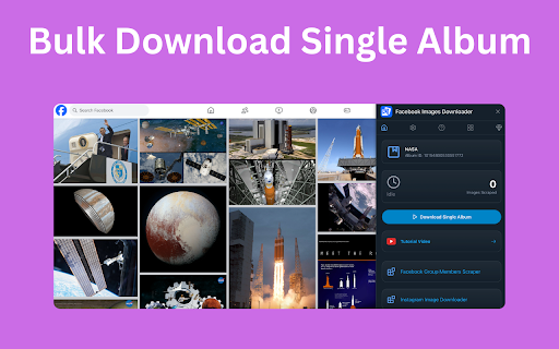 Facebook Images Downloader screenshot